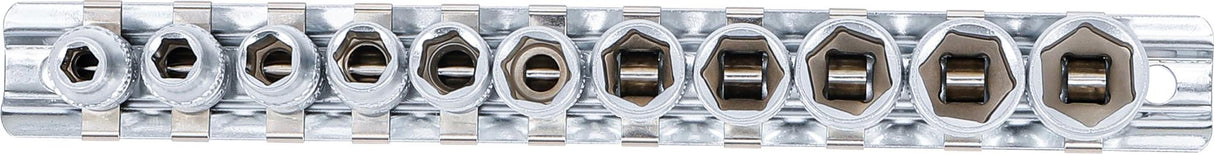 Набор головок, шестигранные | 6.3 mm (1/4") | дюймовые размеры | 11 шт.