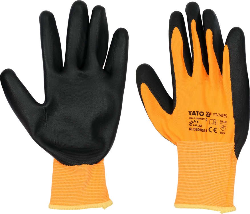 Darbo prštinės | 15 g nitrilas / nailonas | tinka jutikliniams ekranaims | 9 dydis (YT-74755)