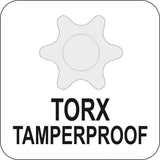 L tipo atsuktuvas TORX su rankena T25 (YT-05606)