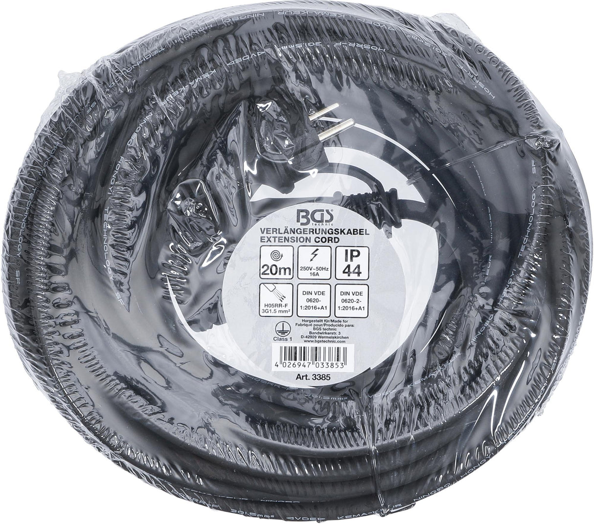 Elektrinis ilgintuvas | 20 m | 3 x 1.5 mm² | IP 44 (3385)