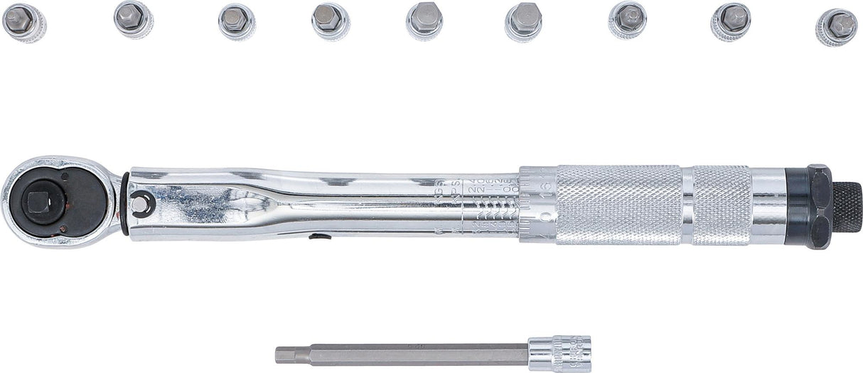 Sukimo momento veržliarakčių rinkinys | 6,3 mm (1/4") | 2–24 Nm | 11 vnt. (72118)