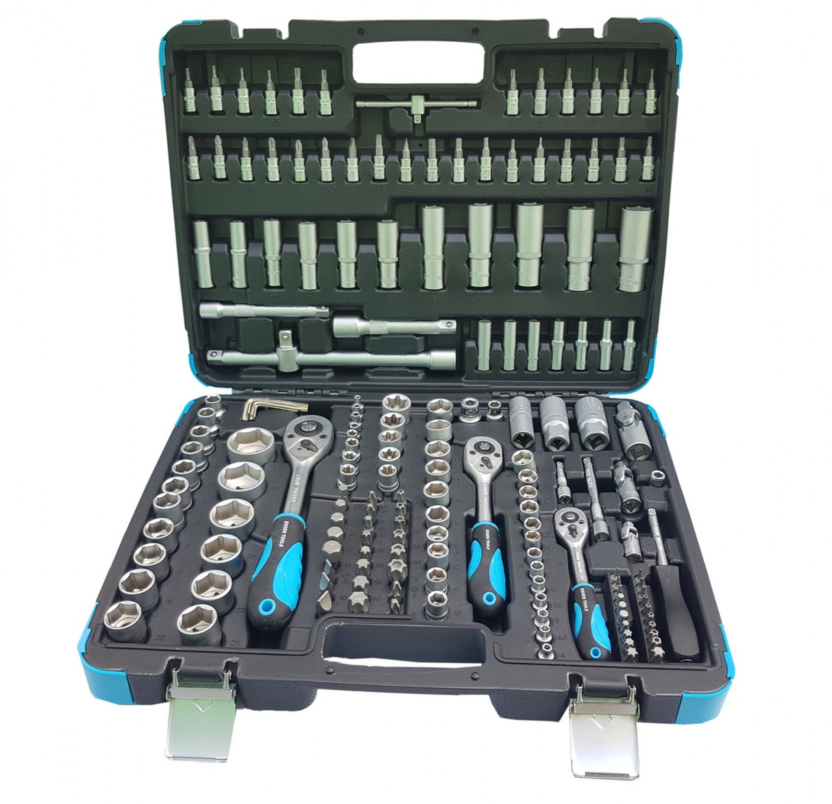 Įrankių rinkinys | 6.3 mm (1/4") / 10 mm (3/8") / 12,5 mm (1/2") | 171 vnt. (ES10171)