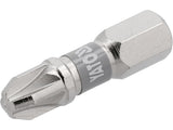 SCREWDRIVER BITS 1/4 25MM PZ3 2 PCS NI (YT-78005)