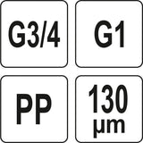 Pakaitinė kasetė Y tipo vandens filtrui | 3/4" ir 1" (88938)