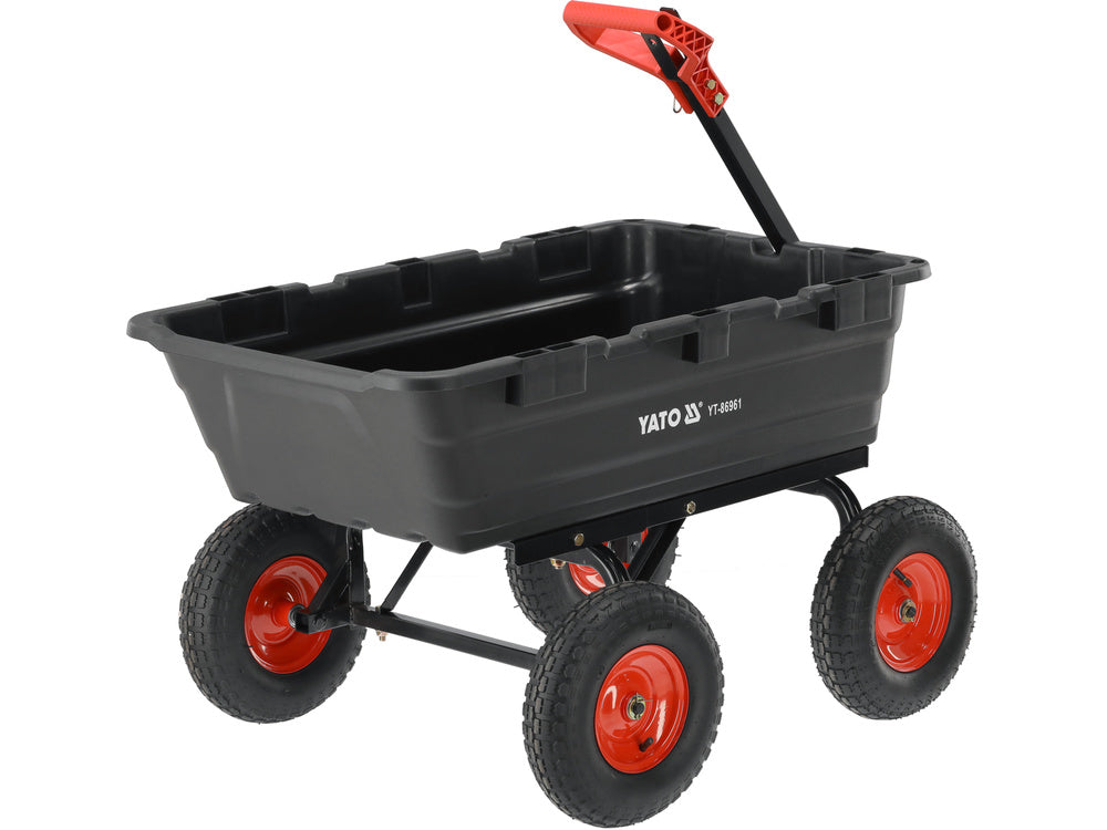 Sodo vežimėlis su savivarčiu XXL 550 kg, 13" ratai (YT-86961)
