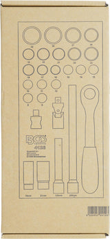 Įrankių dėklas 1/3: galvučių rinkinys | 12,5 mm (1/2") | 27 vnt. (4126)