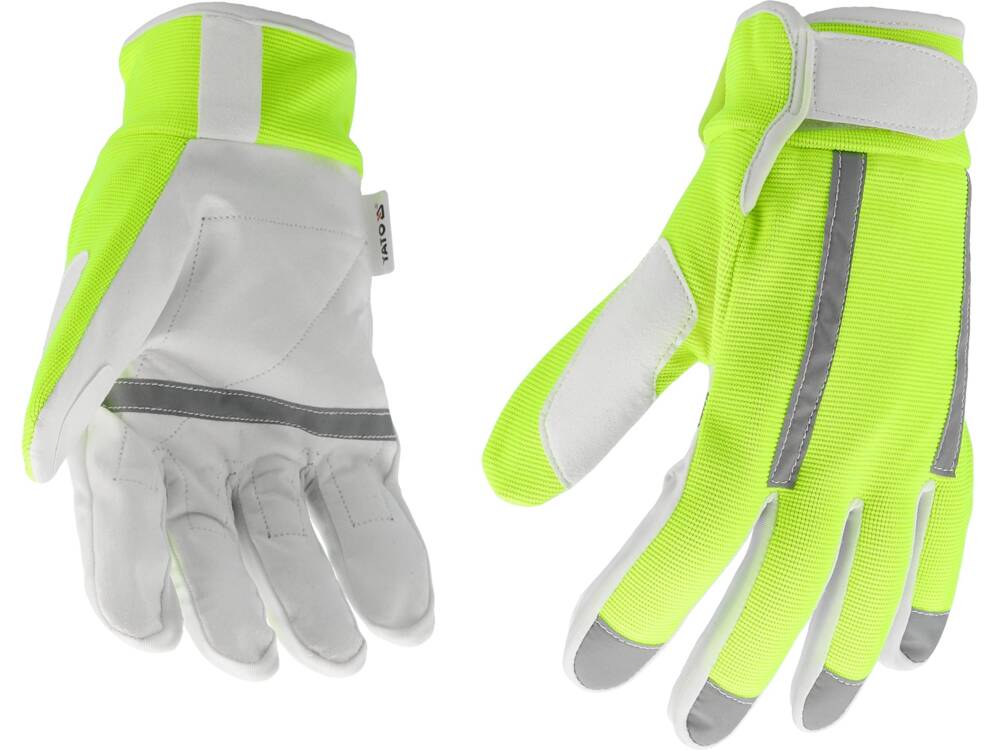 Pirštinės | atspindintis nailono audinys | 10 dydis (YT-74670)