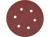Šlifavimo popierius {velcro) | 6 skylės | 150 mm / P120 | 50 vnt. (YT-834585)