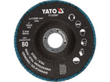 Flap disc | 125 mm x 22 | P80 (YT-833007)