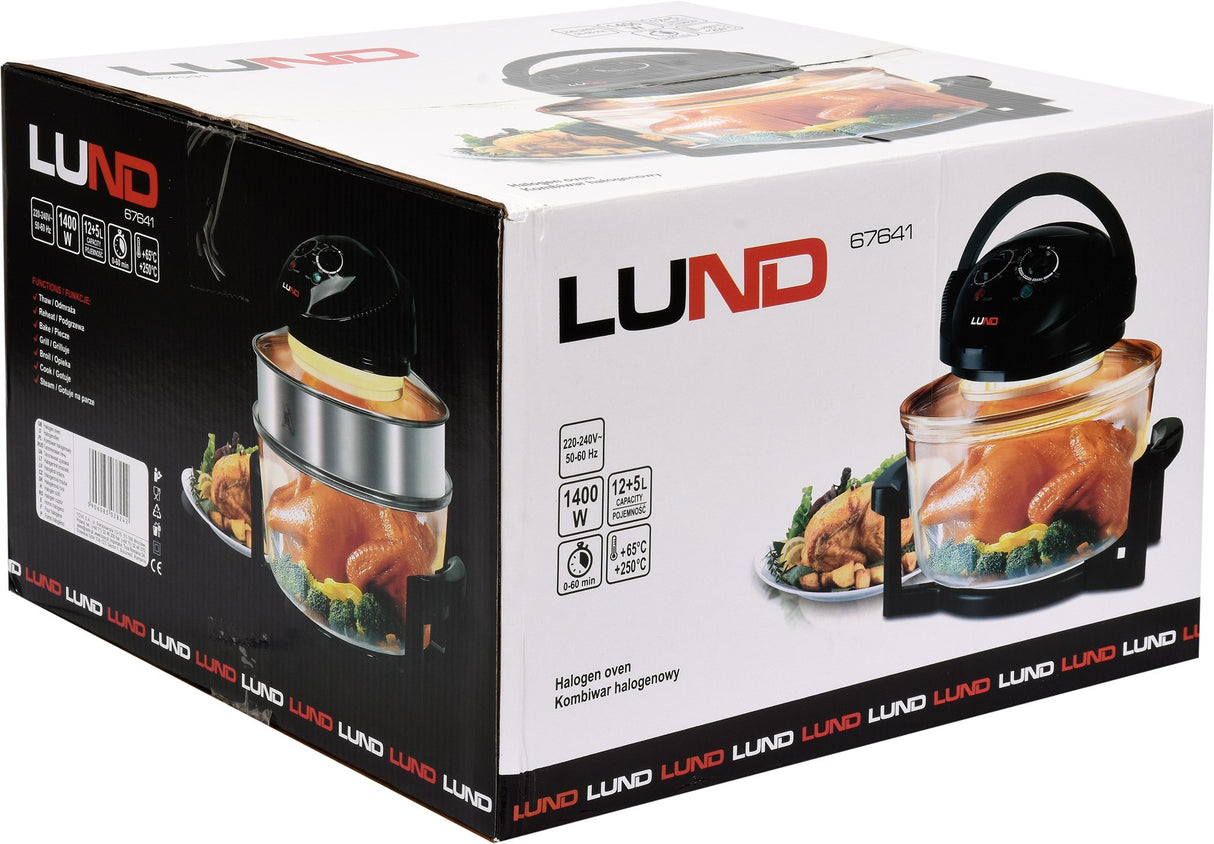 Halogeninė konvekcinė orkaitė | juoda | 17 L (67641)