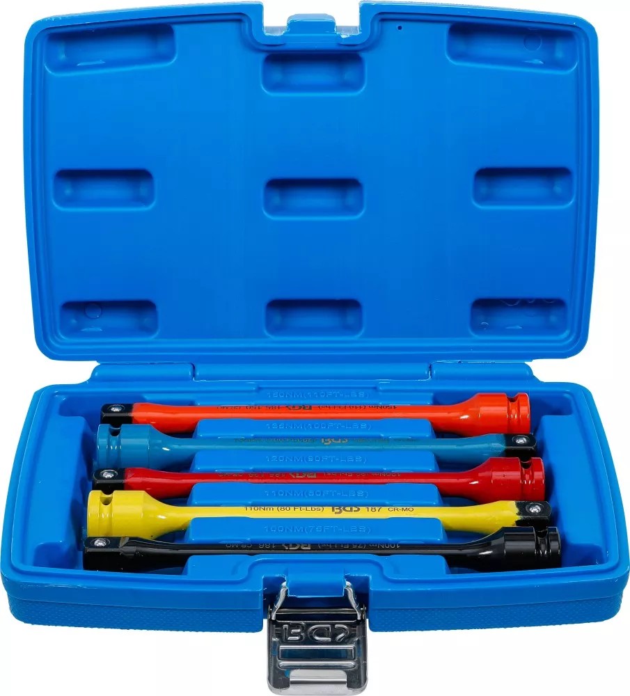 Riboto sukimo momento ilgintuvų rinkinys | 5 vnt. (185)