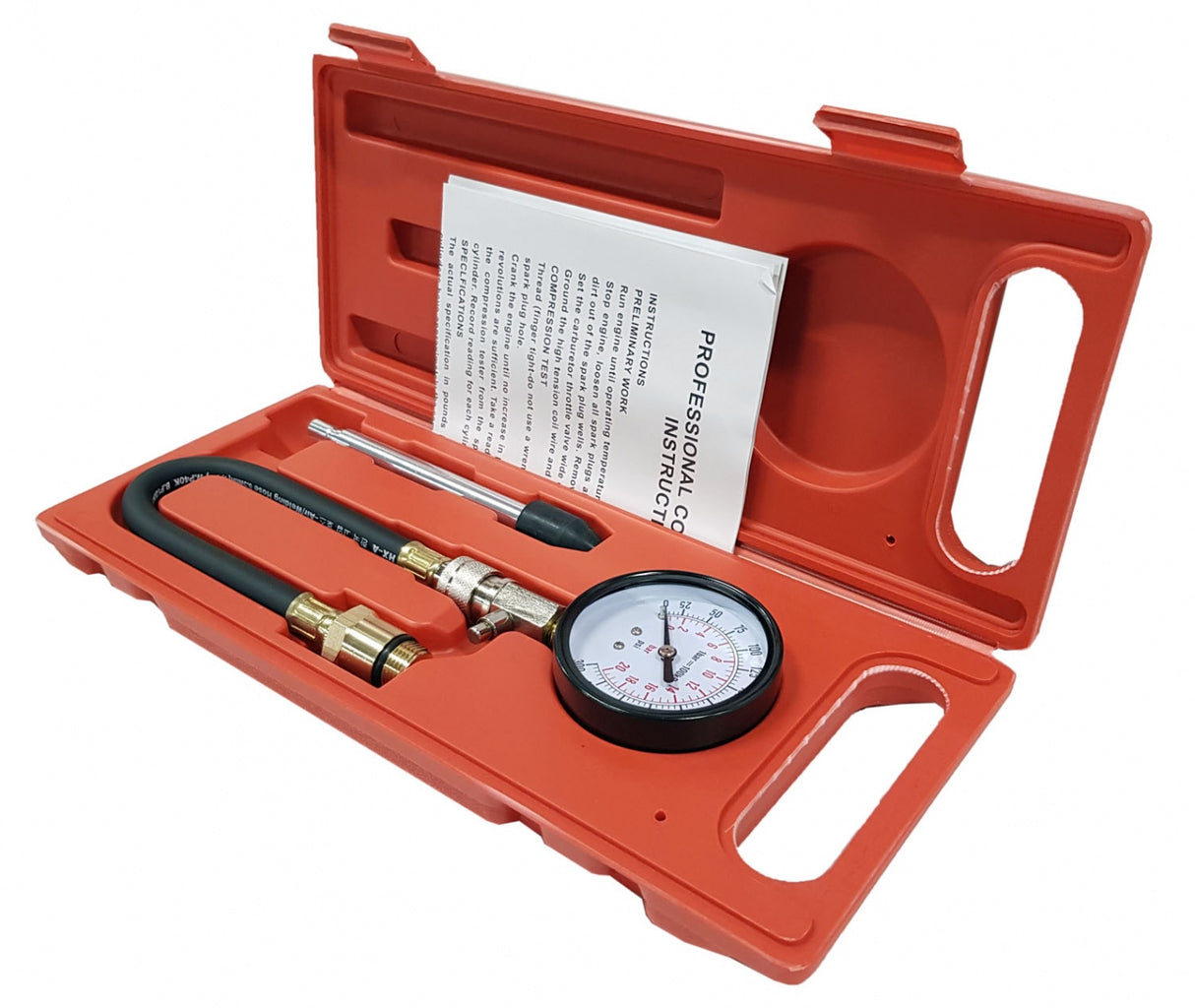 Kompresijos matuoklis su kieta ir lanksčia jungtimi (TK-9176)