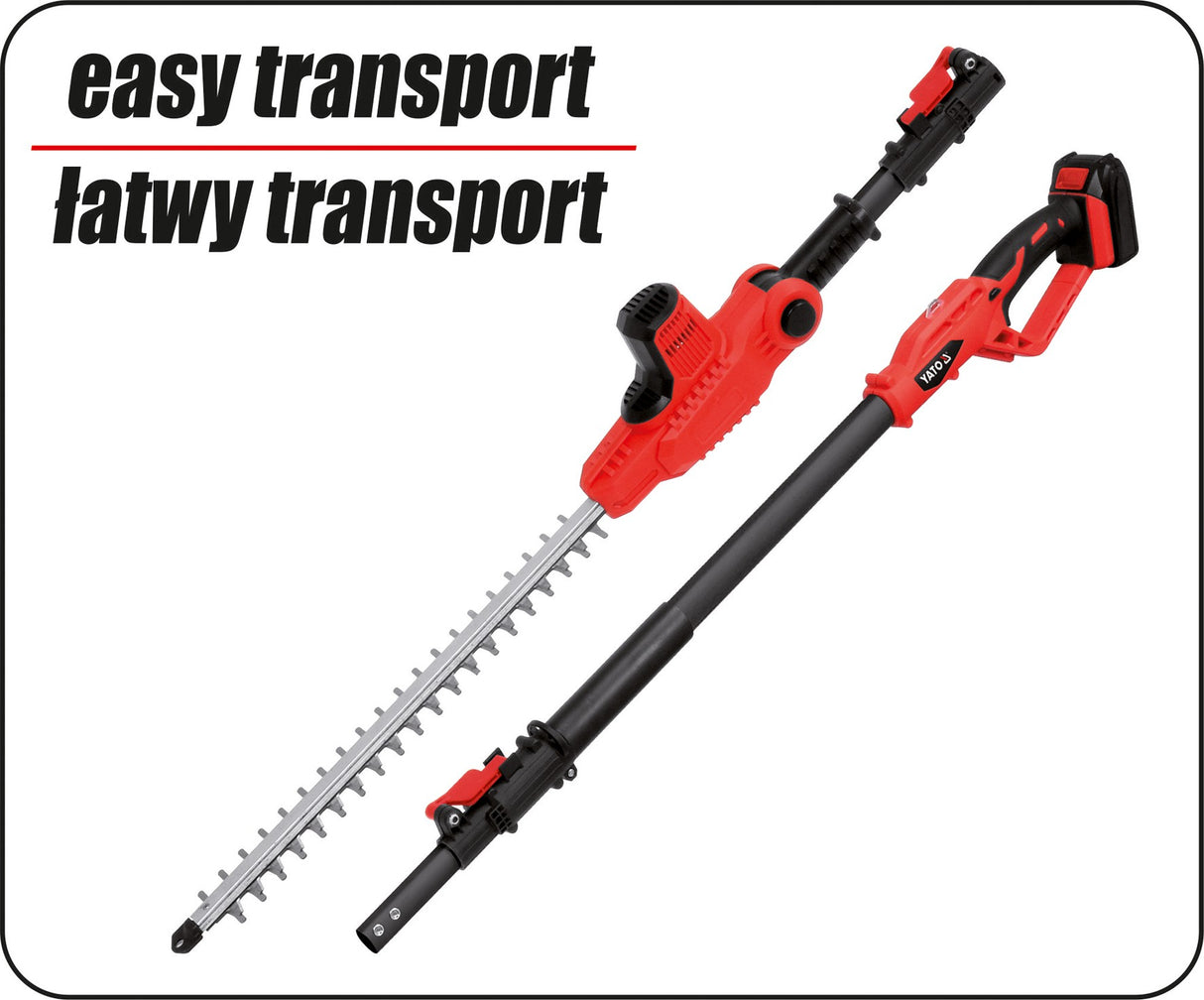 Akumuliatorinis teleskopinis sekatorius | 18V 1,8-2,8 m (YT-82834)