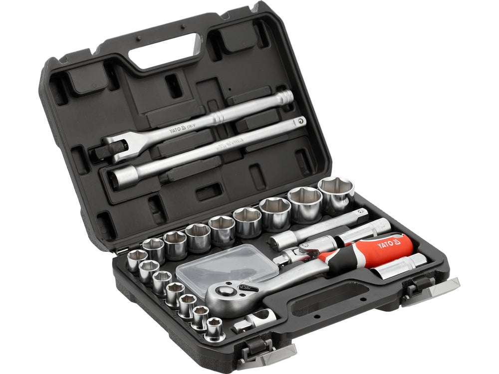Įrankių rinkinys | 12,5 mm (1/2") | 10-32 mm | 24 vnt (YT-12662)