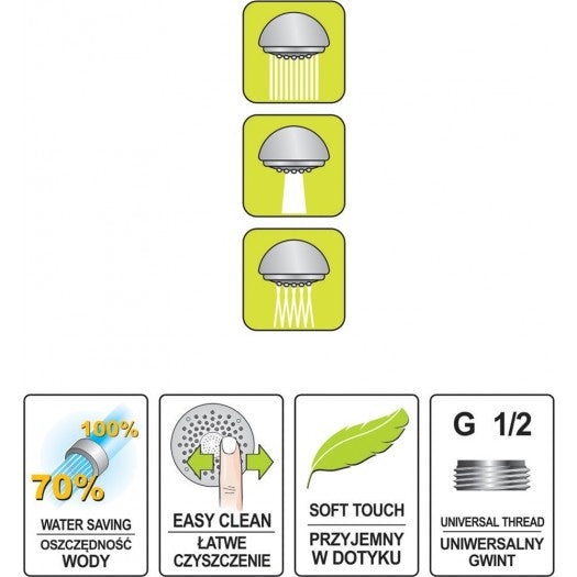 SHOWER HANDLE 3F10 SALTO GREEN (75620)