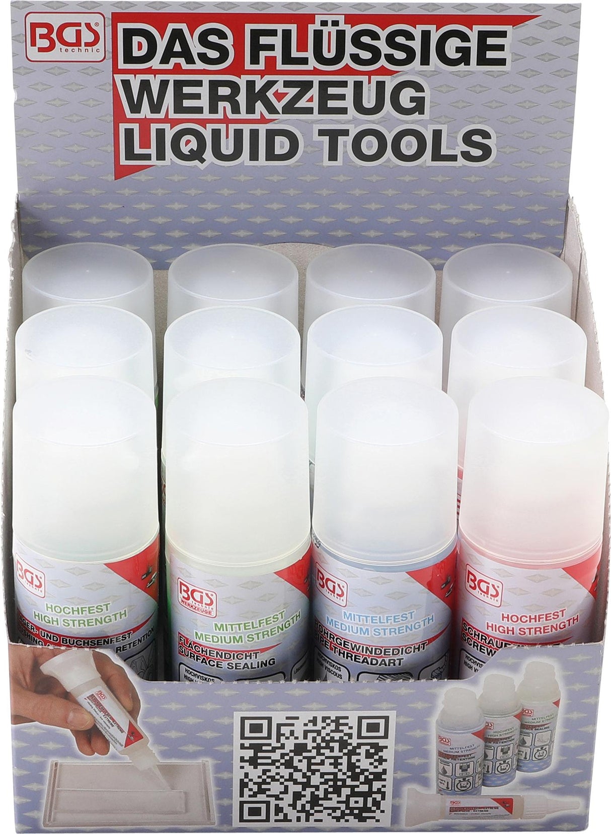 Įvairių skysčių ir hermetikų rinkinys | 12 vnt. (80600BGS)