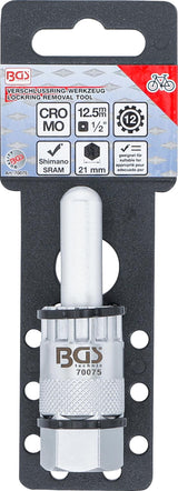 Kasetės užrakto lizdas | su centriniu kaiščiu | 12 mm ašies stebulėms (70075)