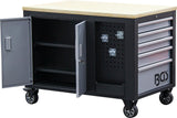Įrankių vežimėlis  | 2x 5 stalčiai | 1 spintelė | tuščia (4199)