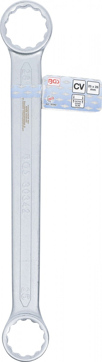 Raktas dvigubas kilpinis tiesus | 25 x 28 mm (30342)