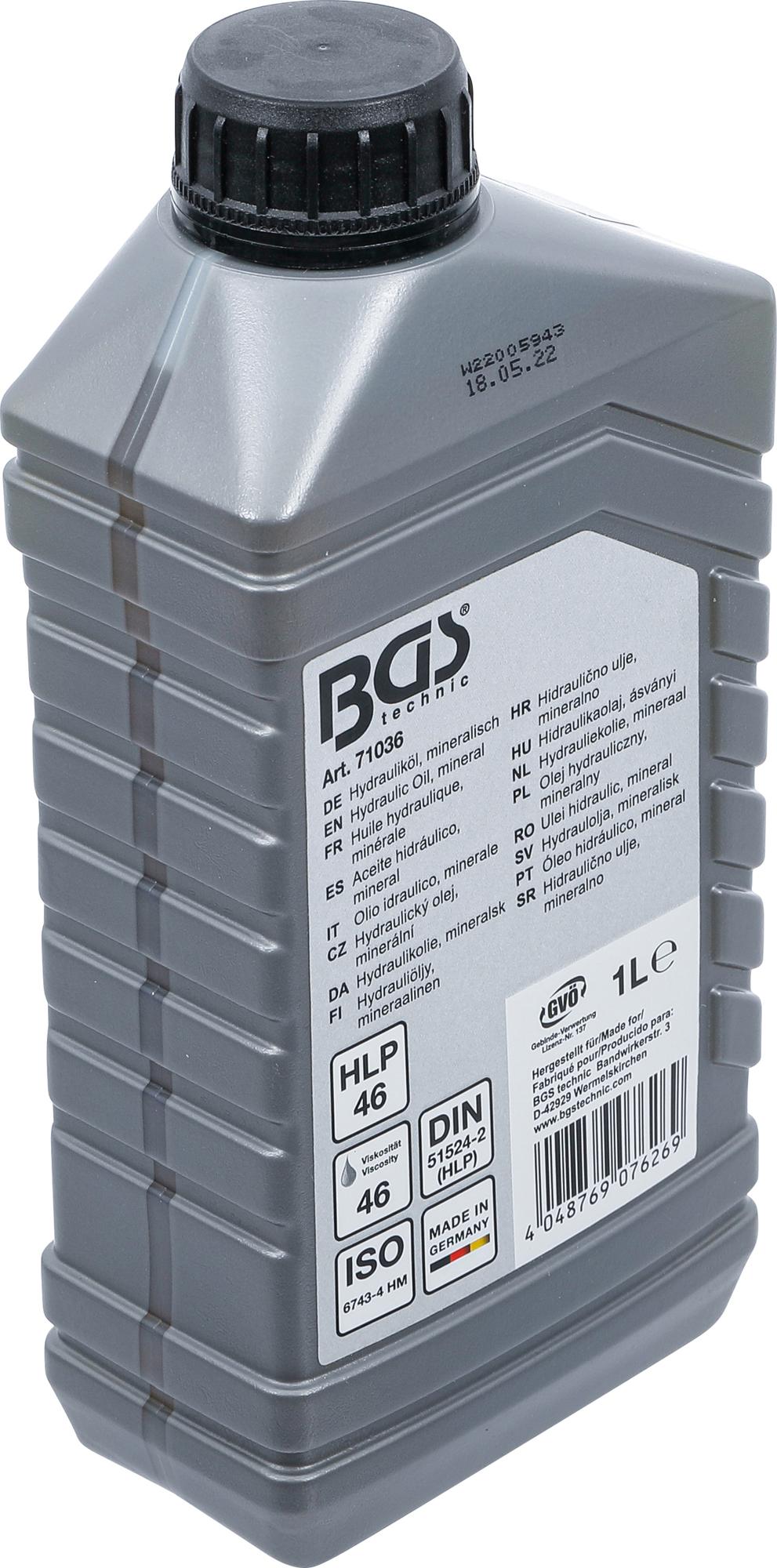 Hidraulinė alyva | mineralinė| 1 l (71036)