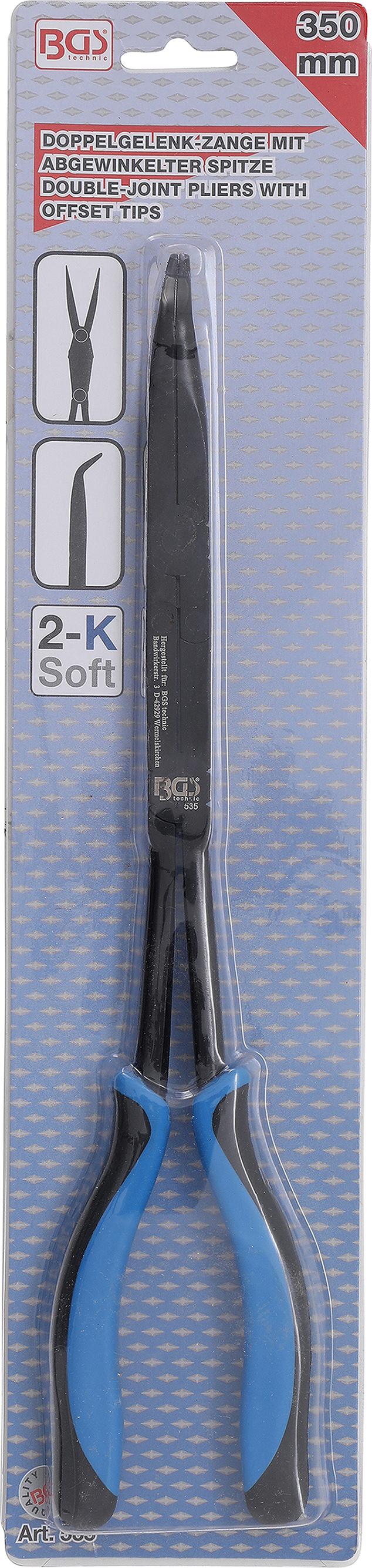 Replės ilgos lenktos | Dvigubu šarnyru | 350 mm (535)