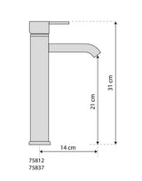 Maišytuvas kriauklei bronzinis aukštas | Retro bronze 2 (75837)