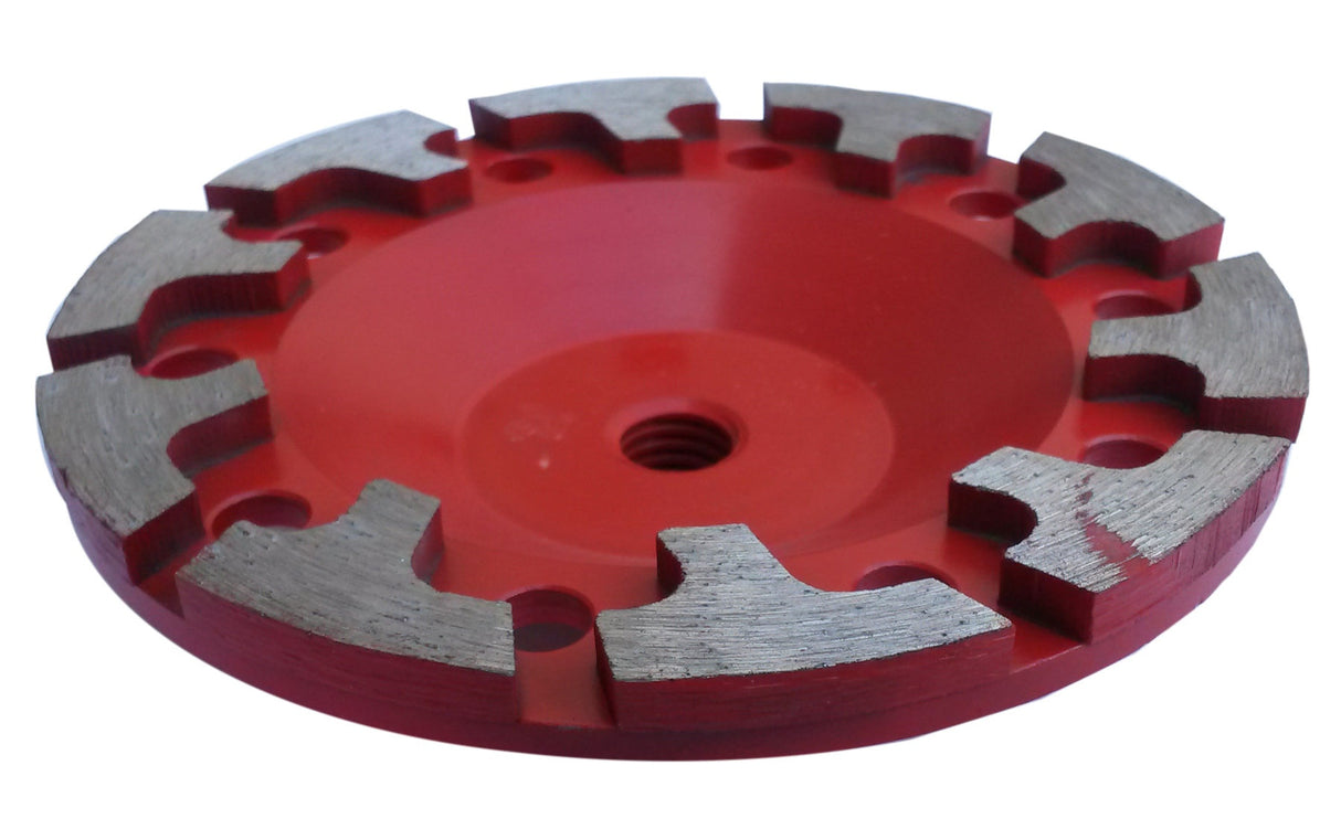 Deimantinis šlifavimo diskas | lėkštės tipo | T-formos eilė | M14x125 mm (TF0125)