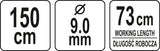 Tualeto valiklis spiralė  / gyvatukas | Ø 9 mm | 73 / 150 cm (YT-24983)
