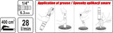 Pneumatinis tepimo pistoletas | 400 cm3 (YT-07055)
