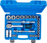 Galvučių rinkinys | 12,5 mm (1/2") | Coliniai dydižiai | 27 vnt. (2216)