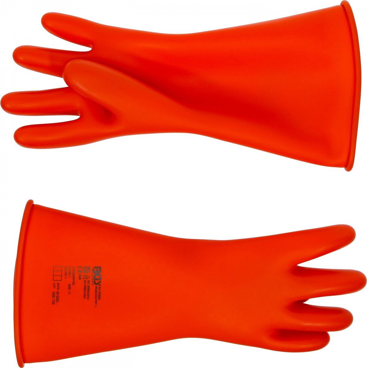 Elektriko apsauginės pirštinės | su natūralaus latekso izoliacija | 11 dydis (XXL) (35892)