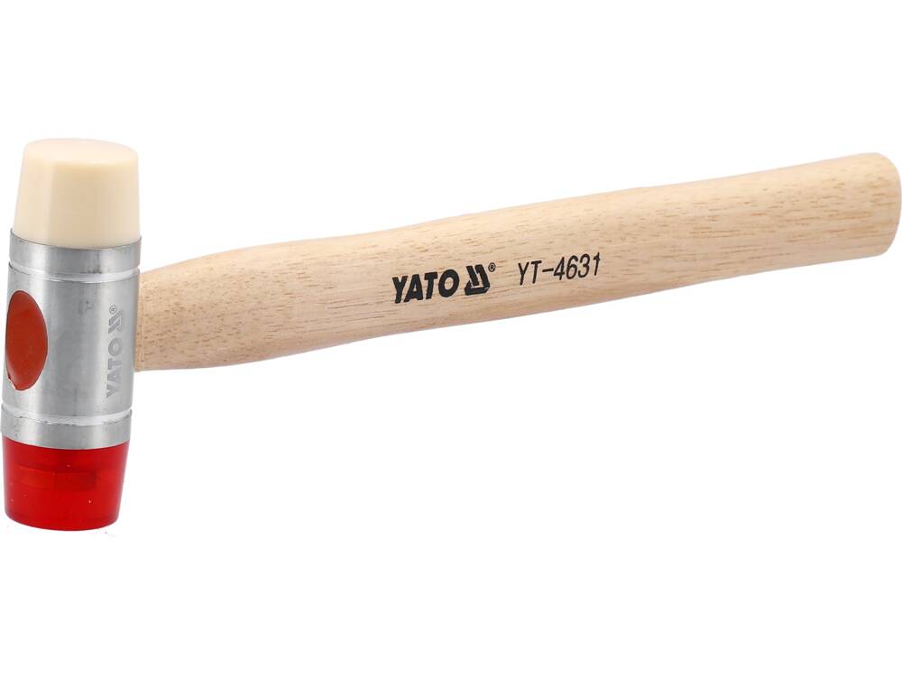 Plaktukas PU / nailonas | Hickory rankena | Ø 28 mm (YT-4631)