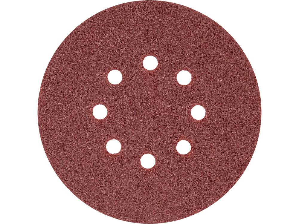 Šlifavimo popierius {velcro) | 8 skylės | 150 mm / P120 | 50 vnt. (YT-834595)