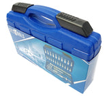 Galvučių su terkšle rinkinys | Cr-V | 6.3 mm (1/4") | 46 vnt. (BT50046)