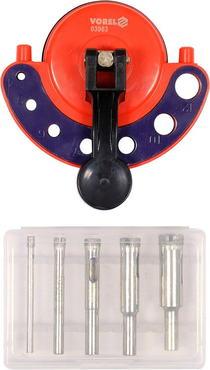 Diamond core drill bit set | with guide rail (03963)