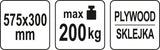Transportavimo vežimėlis / platforma | 575x300 mm / iki 200 kg (YT-37421)