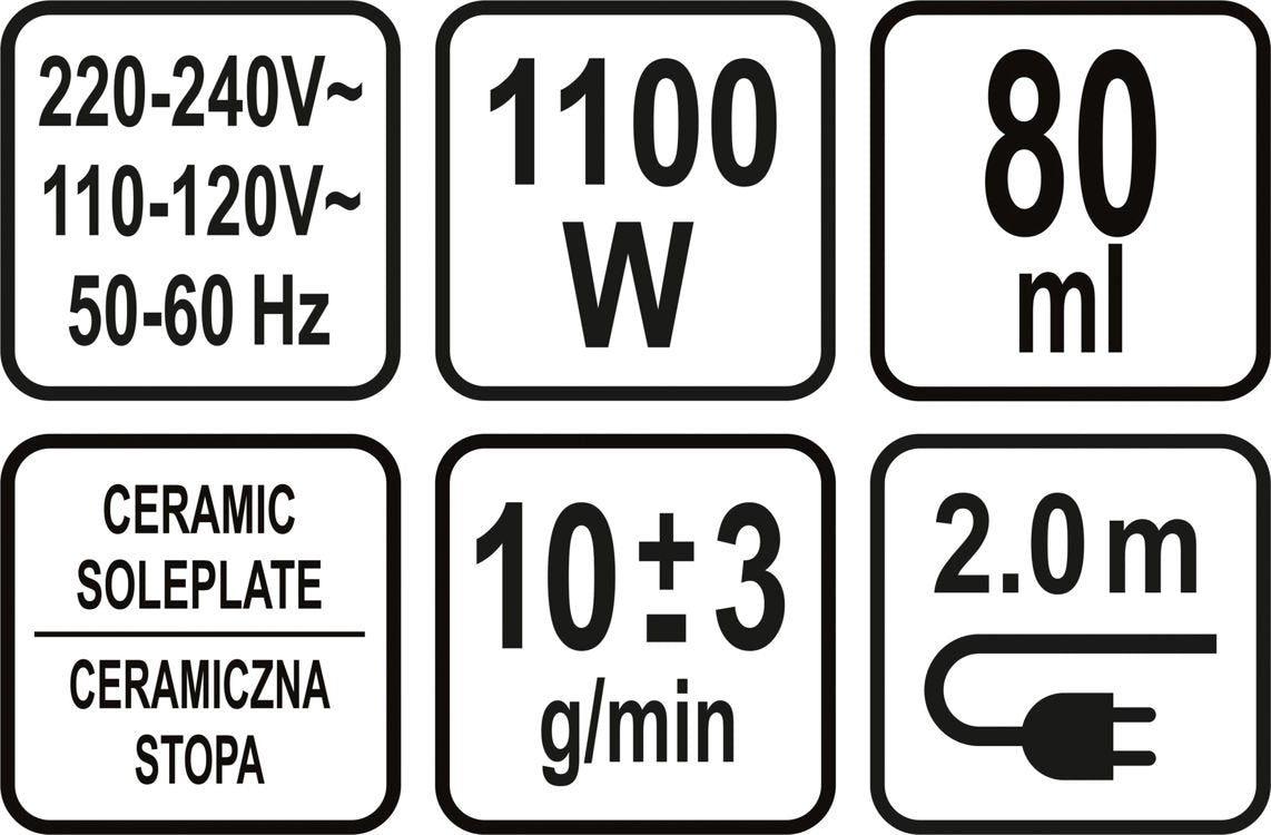 Lygintuvas turistinis | 1100W (68100)