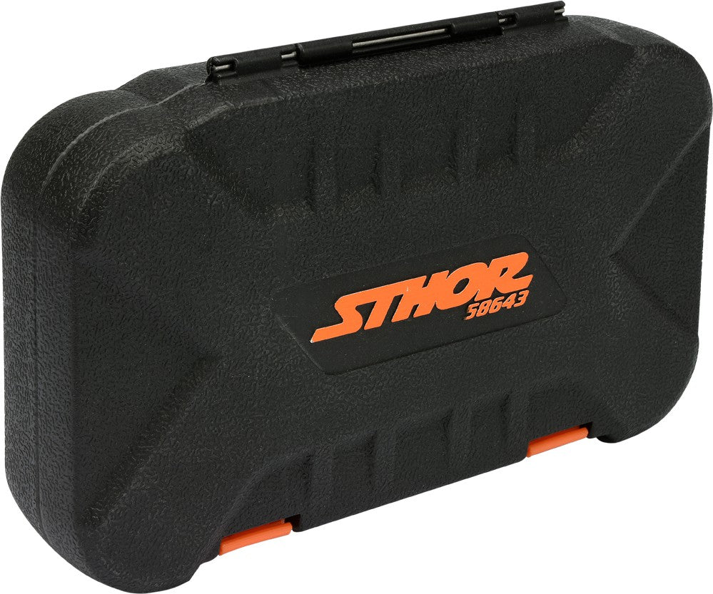 Galvučių su terkšle rinkinys | 6.3 mm (1/4") | 56 vnt. (58643)