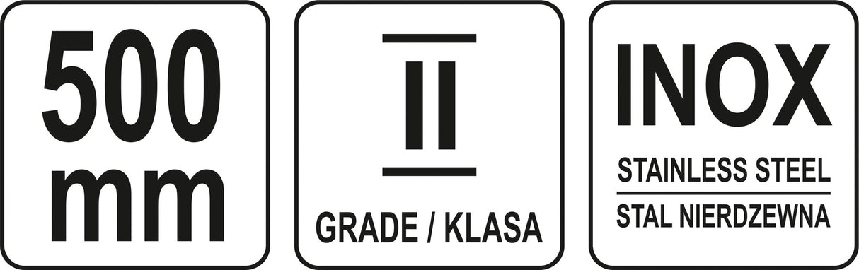 Liniuotė plieninė | SS | 500 mm (YT-70722)