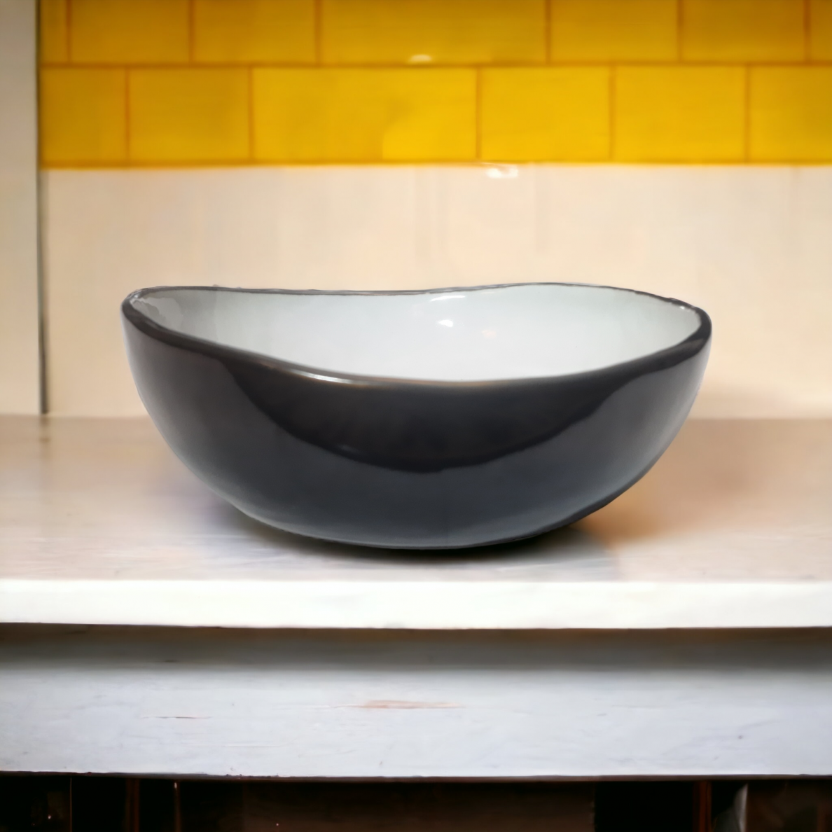 Dubuo CANCAN | blizgus | juodas | keramika | Ø20CM | H6.5CM (69982)