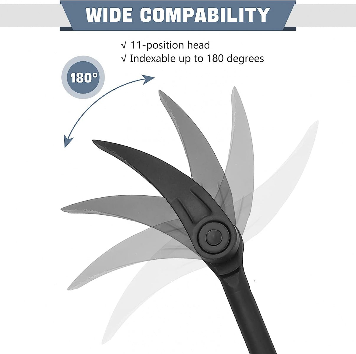 Montiruočių rinkinys | teleskopinės su šarnyru | 11 krypčių | 3 vnt. (APB3S)