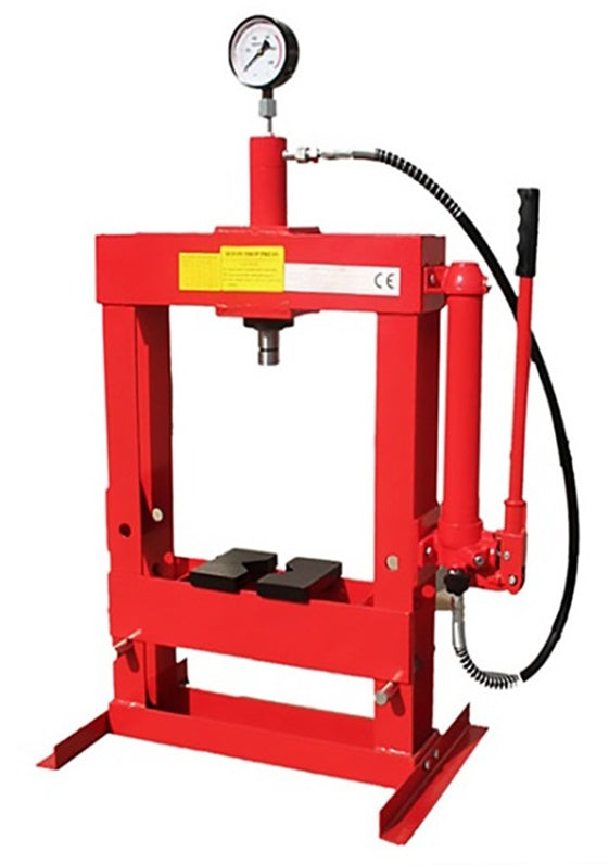 Hidraulinis presas su manometru | stalo tipas | 10 t (H8026)