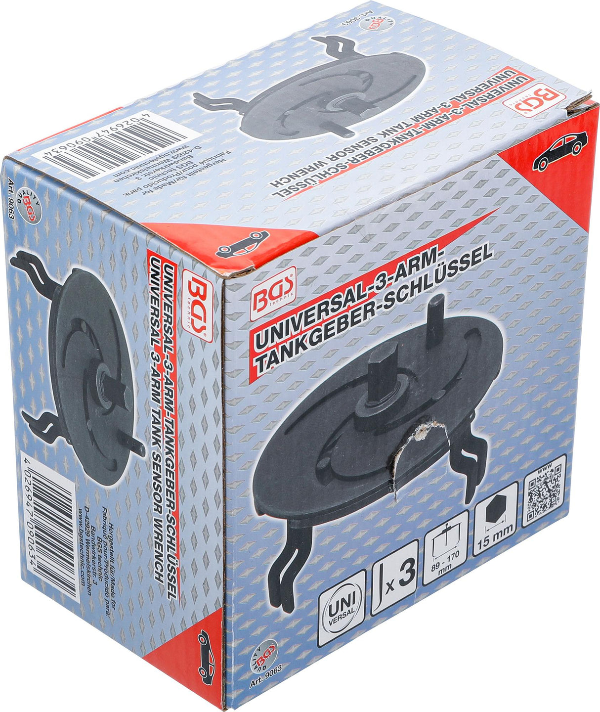 Universalus trikojis bako jutiklio veržliaraktis | 89 - 170 mm (9063)