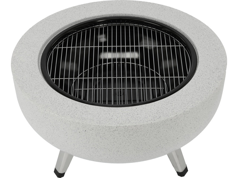 Plieninis židinys su grotelėmis | 3 viename | 43,5 cm (99718)