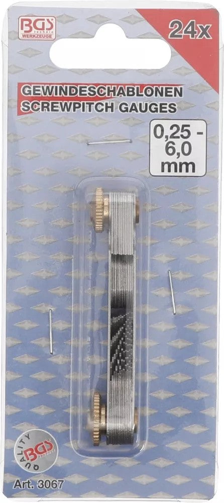 Sriegio matuoklis | 24 lapeliai | metrinis 0,25 - 6,00 mm (3067)