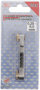 Sriegio matuoklis | 24 lapeliai | metrinis 0,25 - 6,00 mm (3067)