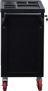 Įrankių spintelė ant ratukų | 6 stalčiai | 1 šoninės durys | tuščia (6055-1)