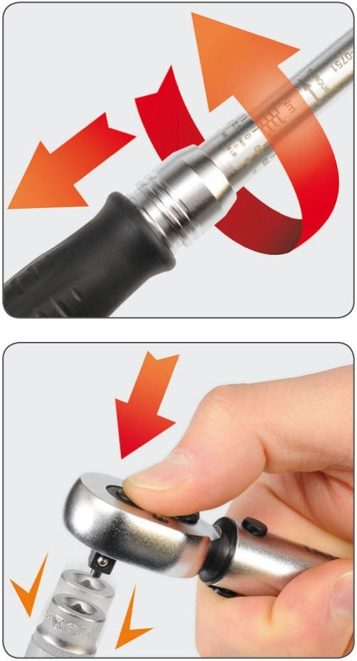 Dinamometrinis raktas | 6.3 mm (1/4") | 2 - 10 Nm (YT-0751)