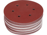 Šlifavimo popierius {velcro) | 6 skylės | 150 mm / P180 | 50 vnt. (YT-834587)