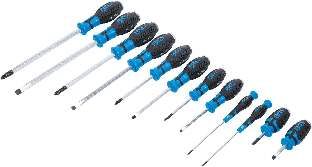 Набор отвёрток | с внутренним квадратом 6.3 mm (1/4") | ударные | 12 шт.